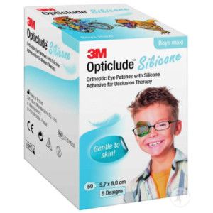 Opticlude 3M Silicone boys maxi 5,7x8 cm 2739Pb 50 St 50 St
